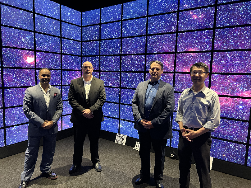 President and CEO Douglas Ingros and Director of Operations Jack Gustafson were hosted by Senior Research Scientist of CEWIT, Dr. Manoj D. Mahajan and Director of CEWIT Dr. Rong Zhao.